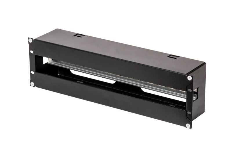 Панель 19" с DIN-рейкой 3-U, Ш481хИ133хГ97мм, серая.