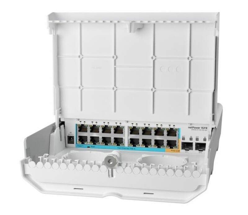 PoE-коммутатор реверсивный уличный, 16x RJ45, 2x SFP, SwOS/RouterOS MikroTiK CRS318-1Fi-15Fr-2S-OUT