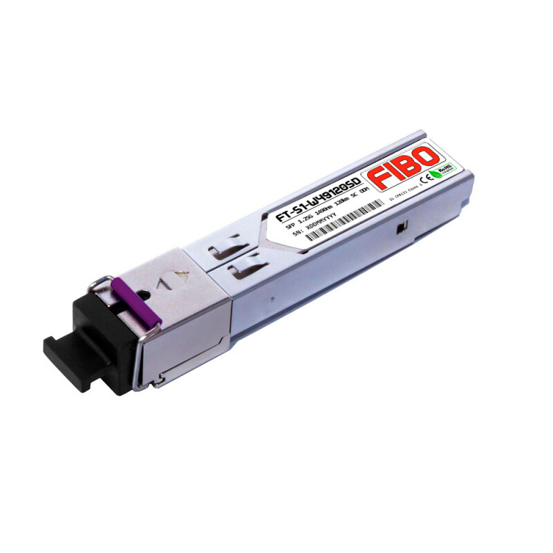 FIBO FT-S1-W49120SD модуль SFP WDM, 1.25 G, до 120 км, TX 1490 нм, RX 1550 нм, SC, DDM