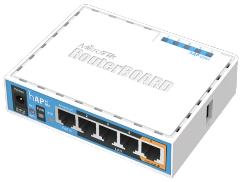 Маршрутизатор Mikrotik HAP AC lite