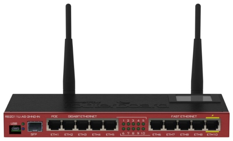 Маршрутизатор беспроводной MikroTik RB2011UiAS-2HnD-IN