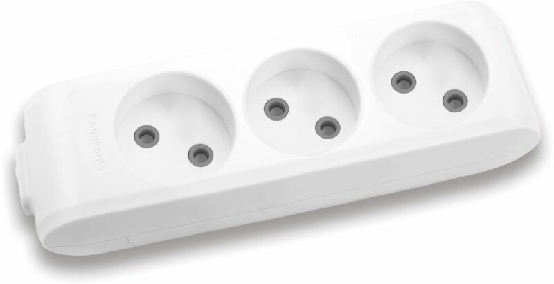 Колодка Panasonic X-tendia (3 розетки) б/з белая (WLTB02302WH-RU)