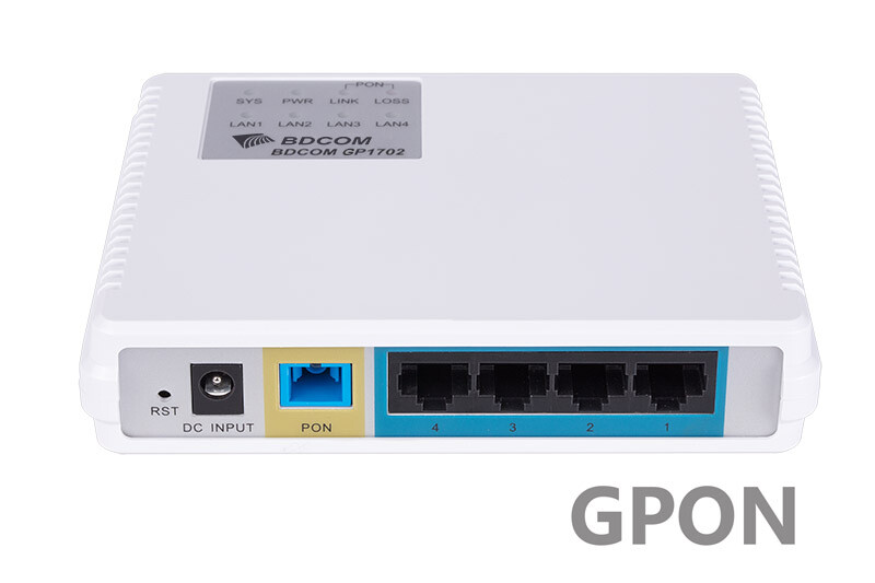 Абонентский терминал BDCOM GP1702-4G 1 порт GPON (SC/UPC), 4 GE порта