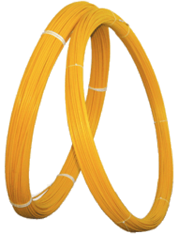 Стеклопластиковый пруток D=11mm, L=150m, цвет желтый