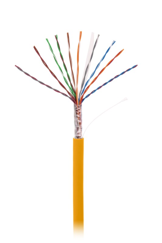Кабель NETLAN U/UTP 25 пар, Кат.5 (Класс D), 100МГц, одножильный, BC (чистая медь), внутренний, LSZH