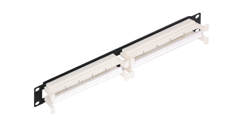 Коммутационная панель NIKOMAX 110 типа, 19", 1U, 100 пар, со cъемной этикеткой