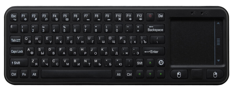 Компактная беспроводная полная 56 клавишная QWERTY клавиатура + TouchPad UPVEL UM-516KB