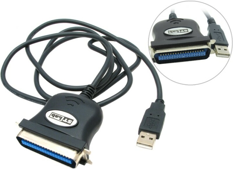 U-191 Адаптер STLab USB 2.0 A Male - LPT(DB-25) кабель 1,5м