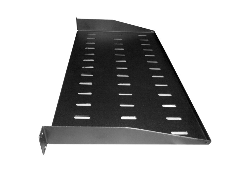 Полка консольная 1U, глубина 270, без крепежа, черная SA 1U-270-BL-M