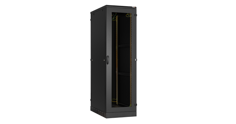 Напольный шкаф серии Lite II 19", 47U, перфорированные передняя и задняя двери TFI-476010-PHPH-R-BK