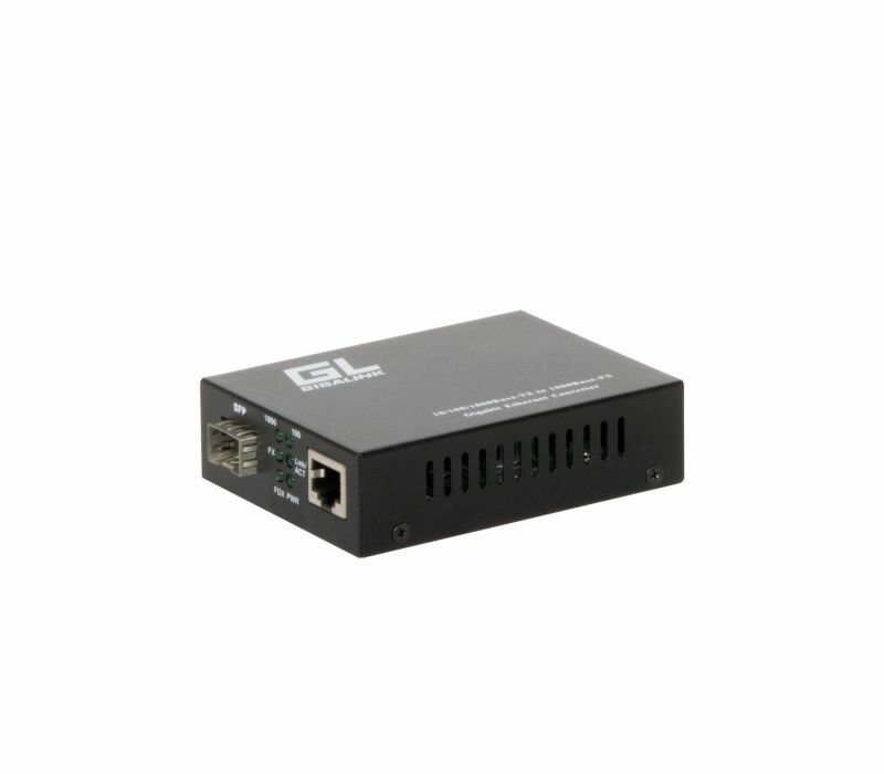 Конвертер GIGALINK UTP-SFP, 10/100/1000Мбит/с в 1000Мбит/с, rev2