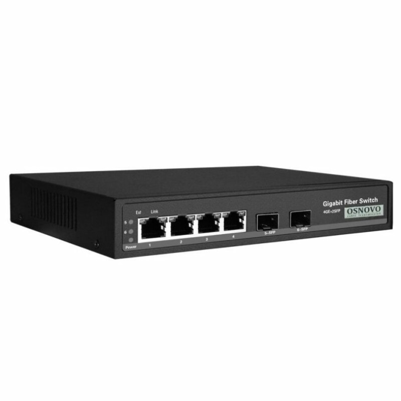 Коммутатор Gigabit Ethernet на 4 RJ45 + 2 SFP SW-7042 (13262)