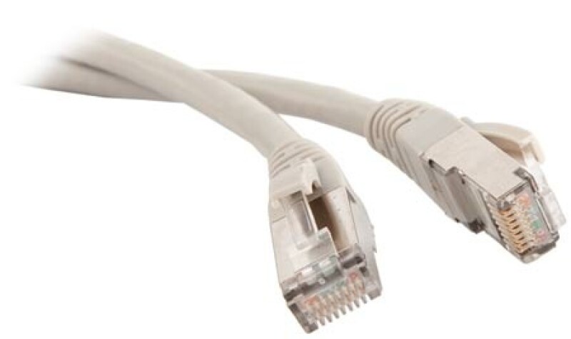 Патч-корд FTP 0,5m белый OK-Net
