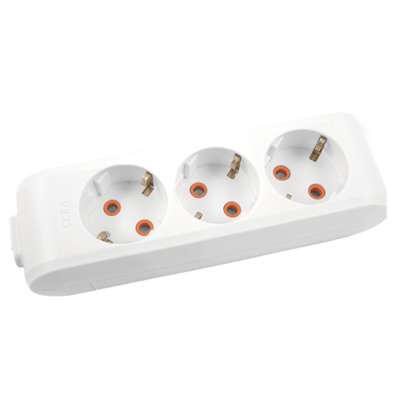 Колодки-гнезда-3 с заземлением Multilet VIKO