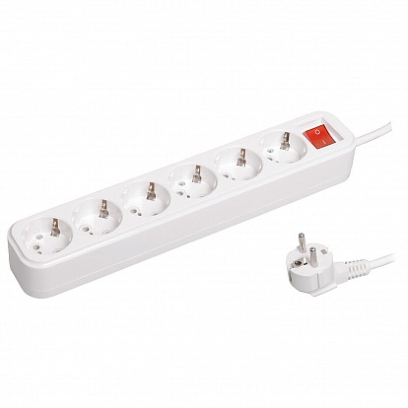 Удлинитель У06В 6 места 2Р+РЕ/3.0 метра 3х1мм2 16А/250В CLASSIC IEK