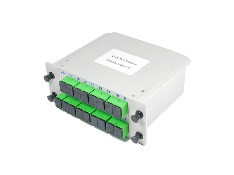 Оптический PLC сплитер, корпус LGX 1x16, SC/APC, 0,9 мм, мод,, SM