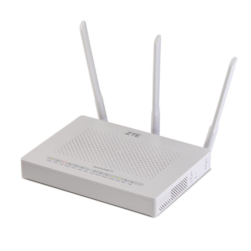 GPON ONU терминал ONT ZTE F670 v1.1 (Три антенны, 1FXS)