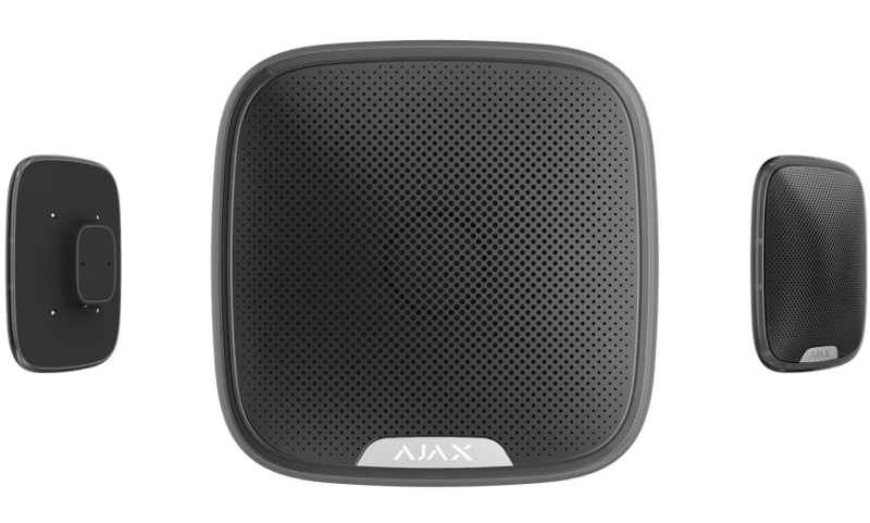 AJAX StreetSiren Black (Беспроводная уличная сирена, чёрная) 7661.07.BL1