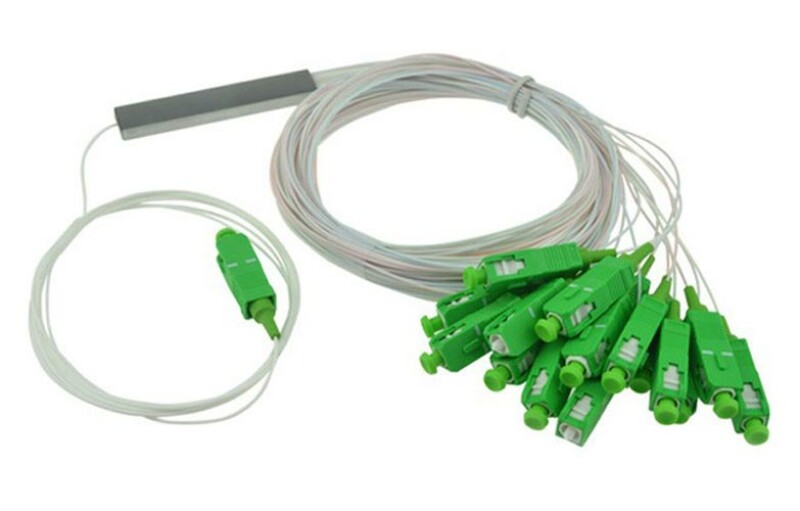 Оптический PLC сплитер, гильза, 1x32, SC/APC, 0,9 мм, 1 м, SM