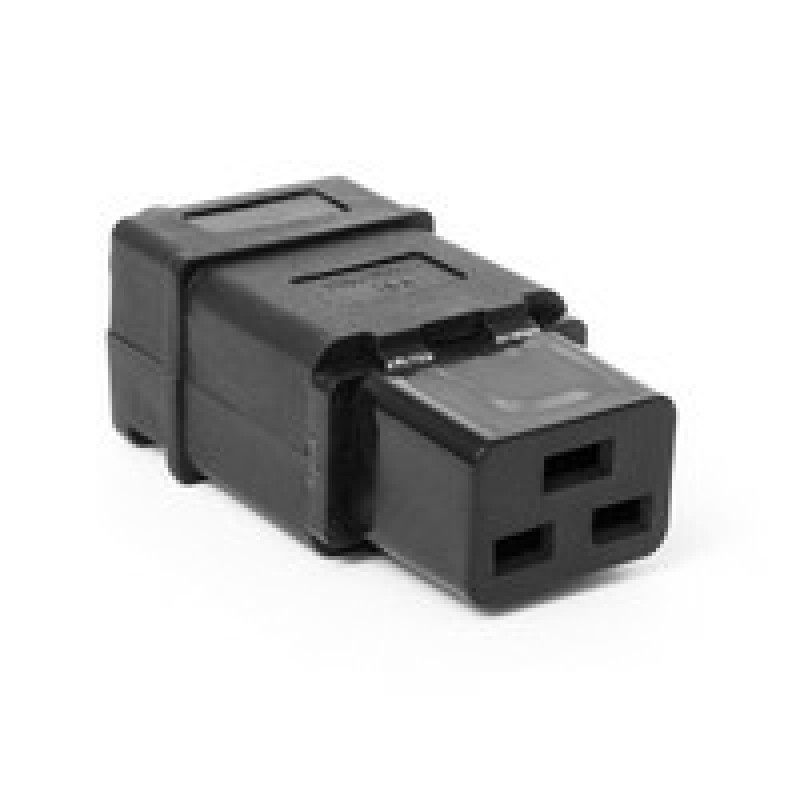 Вилка IEC 60320 C19, 16A, 250V, разборная, черная (LAN-IEC-320-C19)