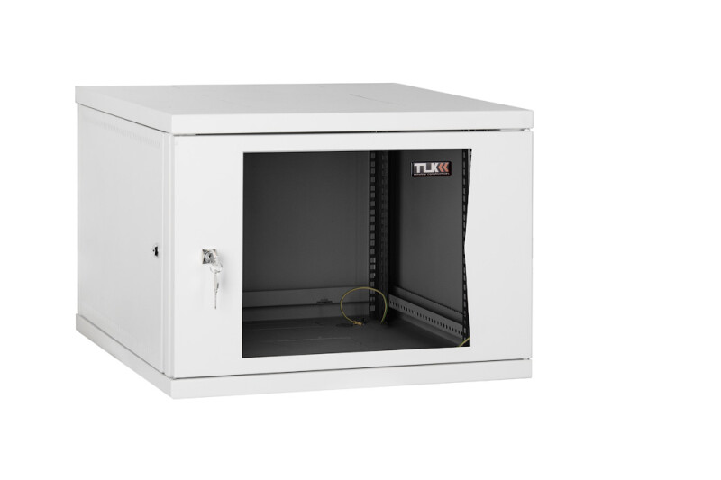 Настенный разборный шкаф TLK 19", 9U, стеклянная дверь, Ш600хВ436хГ350мм,