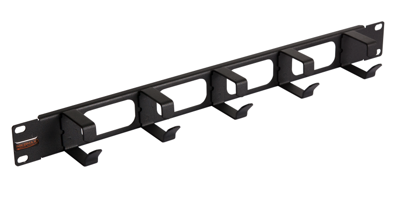NMC-OK400H-BK-2 Кабельный органайзер NIKOMAX 19", 1U, глубина колец 40мм, черный, уп-ка 2шт.
