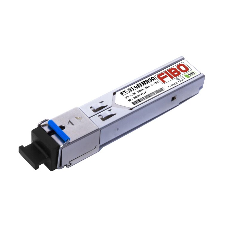 FIBO FT-S1-W313LD SFP модуль WDM, 1.25G, 3 км, TX 1310 нм, RX 1550 нм, LC, DDM