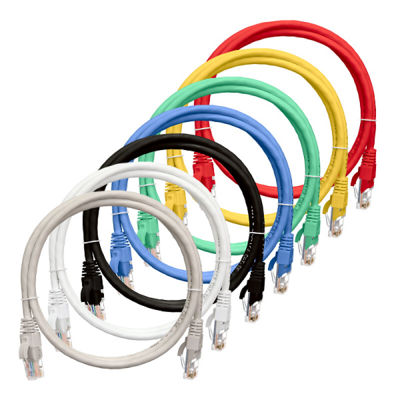 Патч-корд SUPRLAN U/UTP Cat.5e 4x2 26AWG (7x0.16mm) Cu LSZH желтый 0,5м