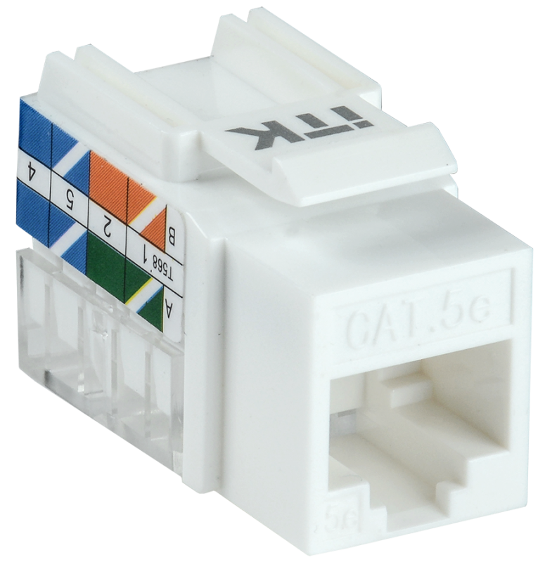 ITK Модуль Keystone Jack кат. 5E UTP 110 IDC 90 град.