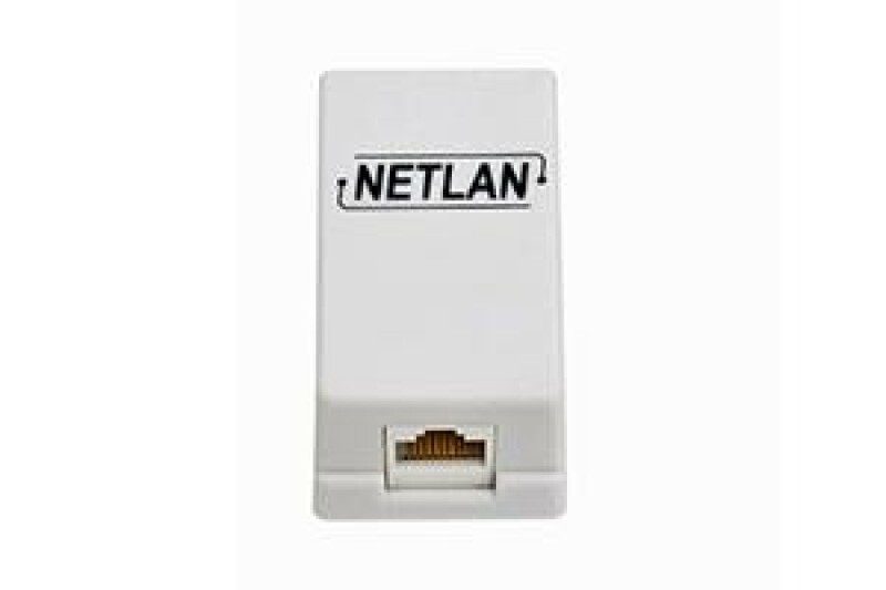 Настенная розетка NETLAN, 1 порт, Кат.5e, RJ45/8P8C, 110, T568A/B, неэкранированная, белая 10 шт