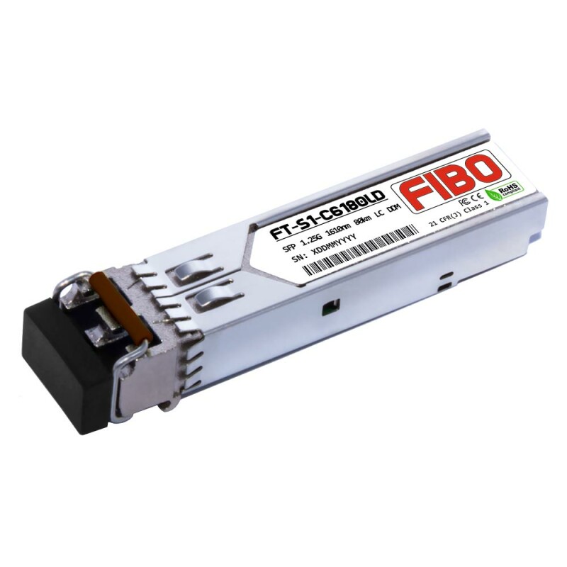 FIBO FT-S1-C6180LD модуль SFP CWDM, 1.25 G, до 80 км, TX 1610 нм, LC, DDM