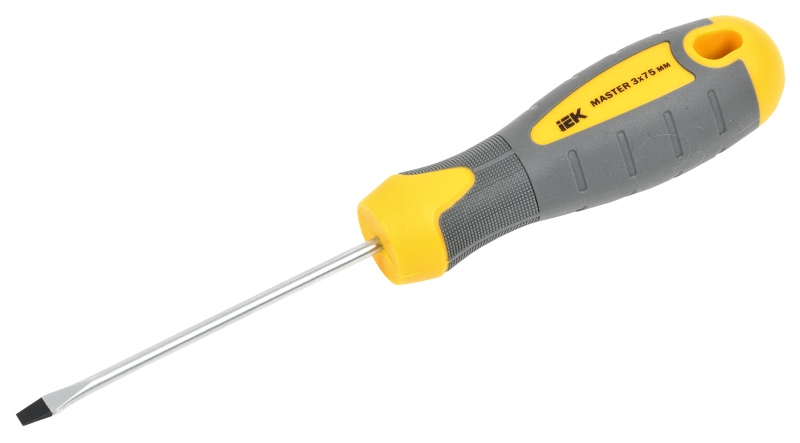 Отвертка шлицевая Master 3х75мм IEK TSC-1SL-375