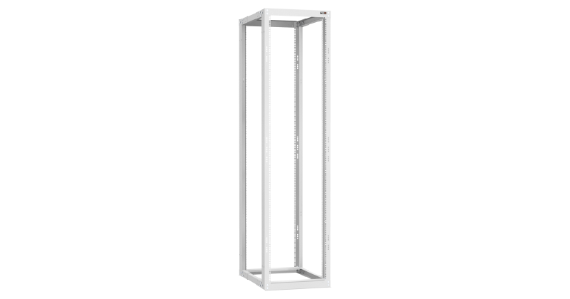 Монтажная стойка двухрамная раздвижная 19", 47U, Ш550xВ2220xГ(600 -1000) мм, серая.