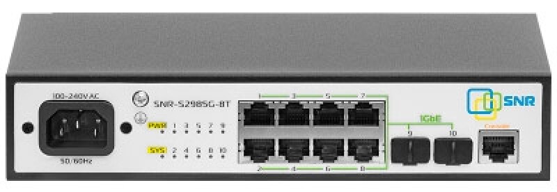 Управляемый коммутатор уровня 2 SNR-S2985G-8T