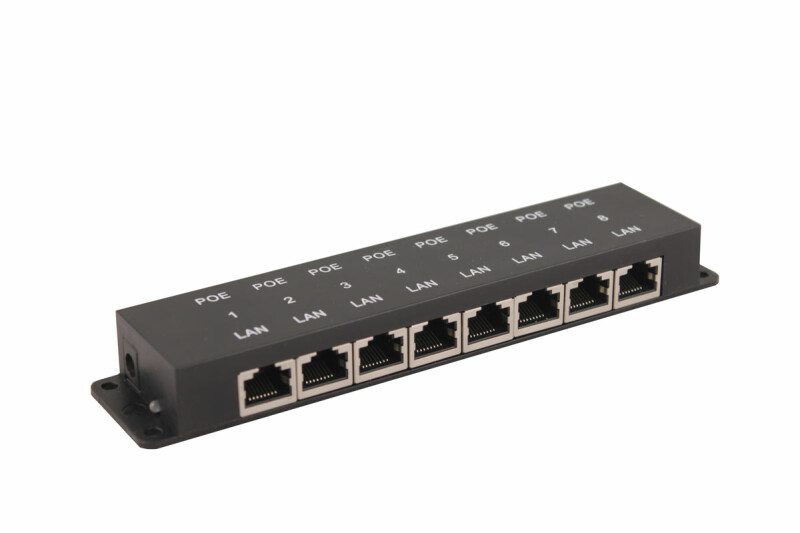 Пассивный PoE-инжектор Fast Ethernet на 8 портов. Midspan-8/P