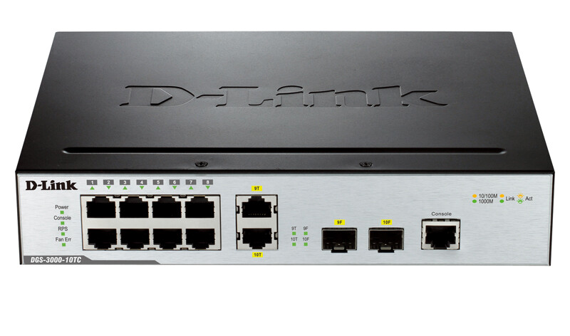 Коммутатор D-LINK DL-DGS-3000-10TC/A1A