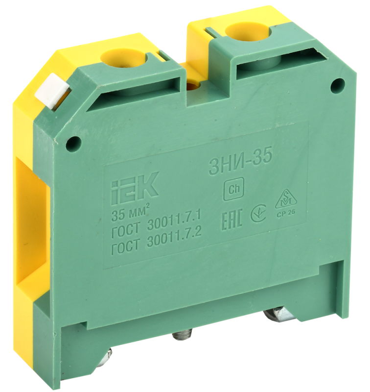 Зажим наборный ЗНИ-35PEN 35мм2 (JXB-земля) IEK