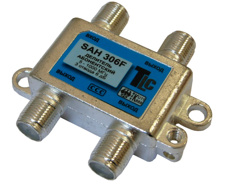 Разветвитель для антенны телевизора. Делитель Sah 306f. Сплиттер sah306f RTM (1x3 5-1000vuw 6db). Сплиттер Sah 204f RTM. Sah306f RTM.