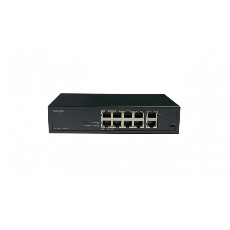 Неуправляемый 8 портовый PoE коммутатор PUS-TT08-120RM