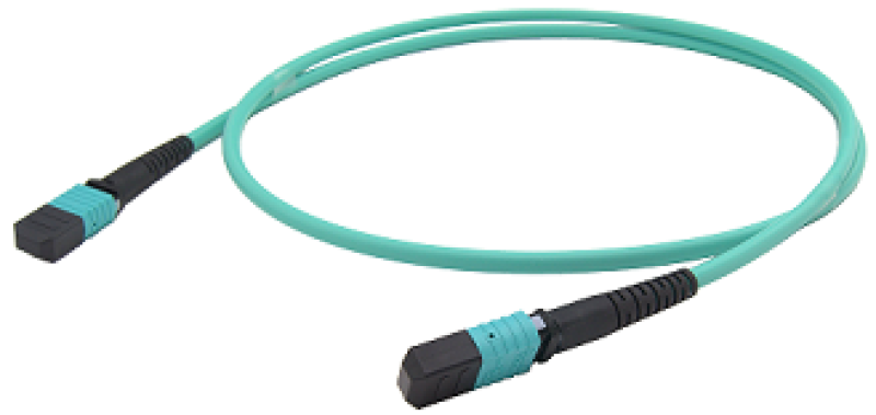 Патч-корд оптический MPO/UPC FF 12F MM OM3 3m (Cross) LSZH