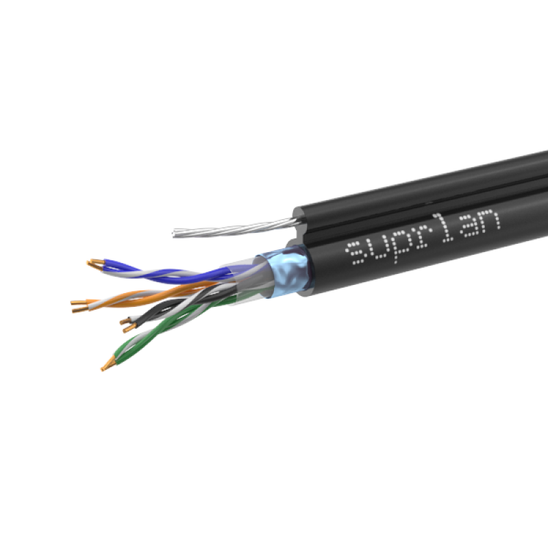 Кабель SUPRLAN Median FTP Cat.5e 4х2xAWG24 CU Pe Outdoor T-FG8 (трос) 305м