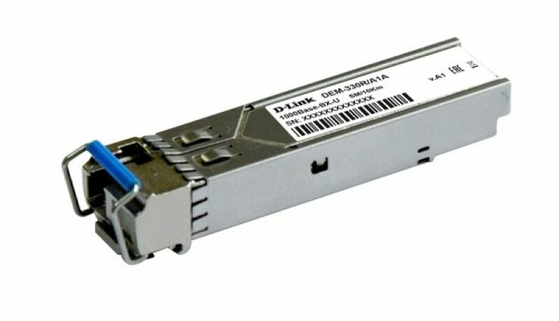 DEM-330R WDM SFP-трансивер с 1 портом 1000Base-BX-U (Tx:1310 нм, Rx:1550 нм)