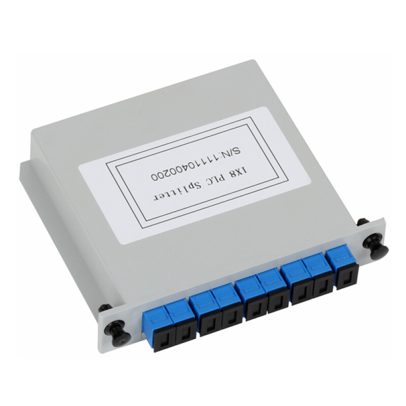 Оптический PLC сплитер, модульный, LGX 1x8, SC/UPC, 0,9 мм, мод,, SM