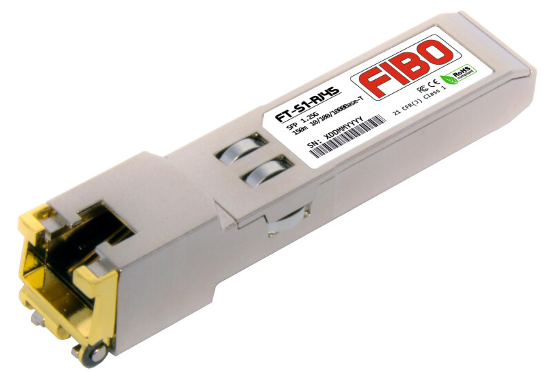 FT-S1-RJ45 SFP модуль RJ-45, 1.25G, 100 м, cat 5E