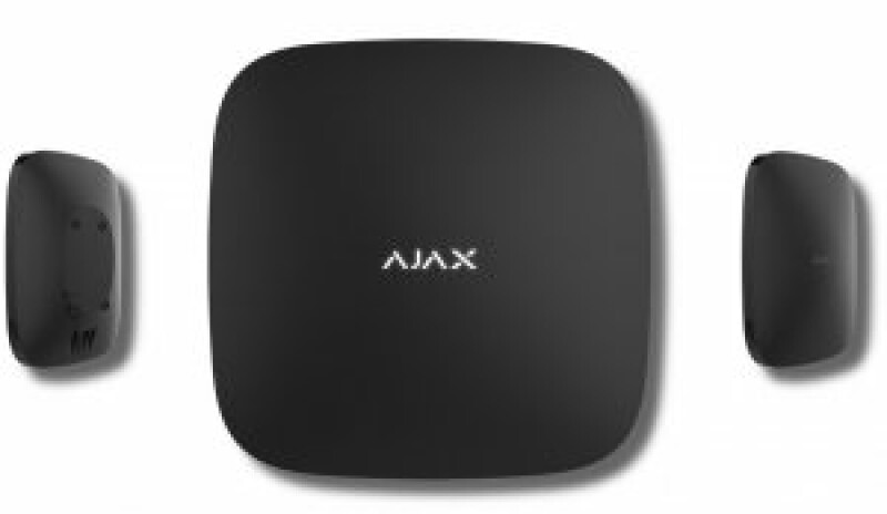 AJAX Hub Black (Интеллектуальная централь - 2 канала связи (GSM + Ethernet), чёрная) 7559.01.BL1