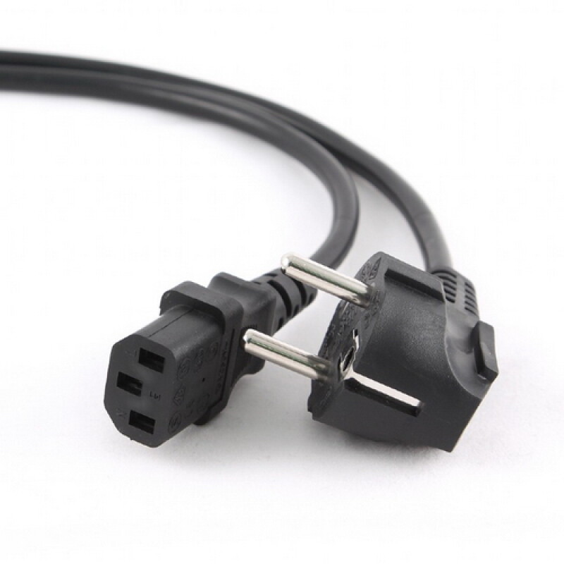 Кабель питания Cablexpert PC-186-1-1.8M, 1.8м, Schuko(S22) - C13, Сечение провода 3x1кв.мм, черный