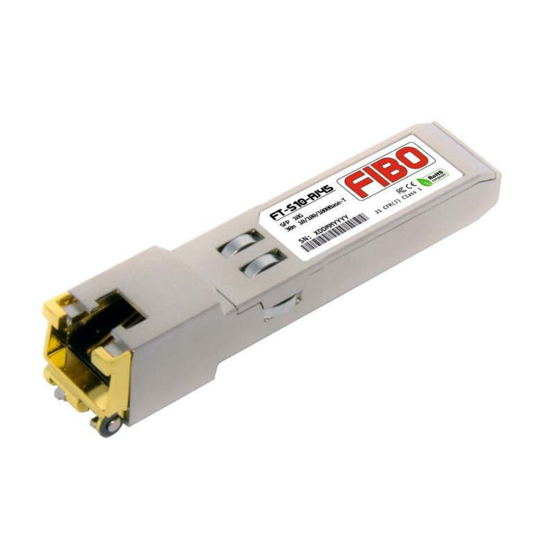 FIBO FT-S10-RJ45 модуль SFP+ RJ45, 10G, до 30 м, разъем RJ45