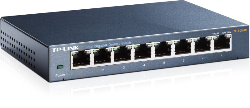 Коммутатор TP-LINK TL-SG108E 8x10/100/1000Base-T