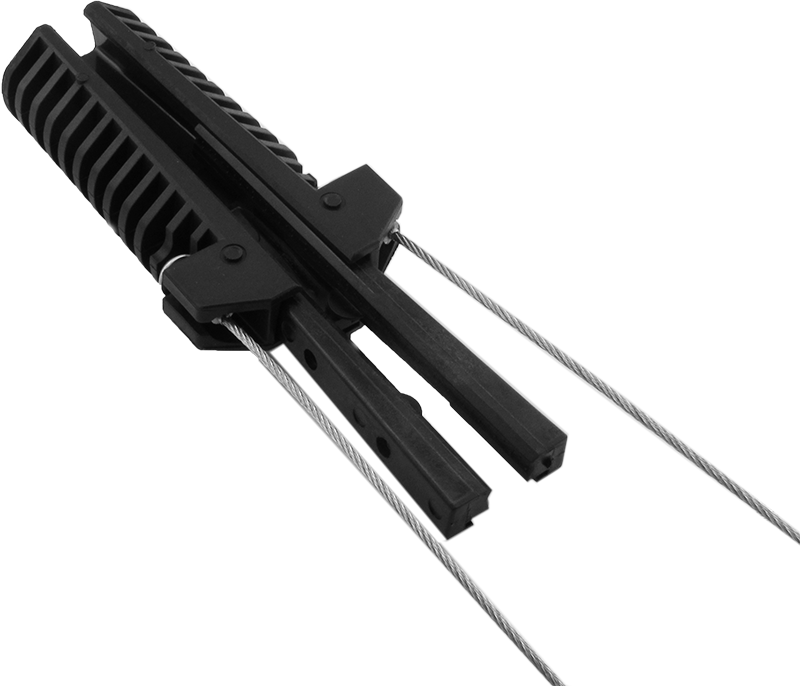Зажим анкерный клиновой PA83 для оптического кабеля FTTH 1.8кН