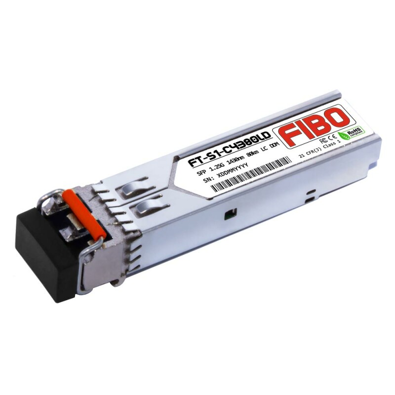 FIBO FT-S1-C4380LD модуль SFP CWDM, 1.25 G, до 80 км, TX 1430 нм, LC, DDM